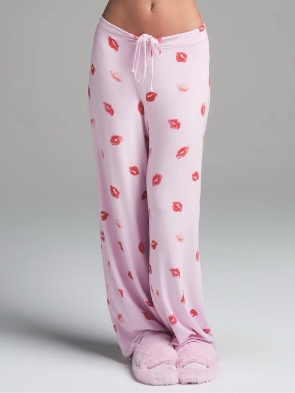 Skims Lounge Pink Cherry Blossom Lipstick Pants